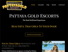 Tablet Screenshot of pattayagoldescorts.com